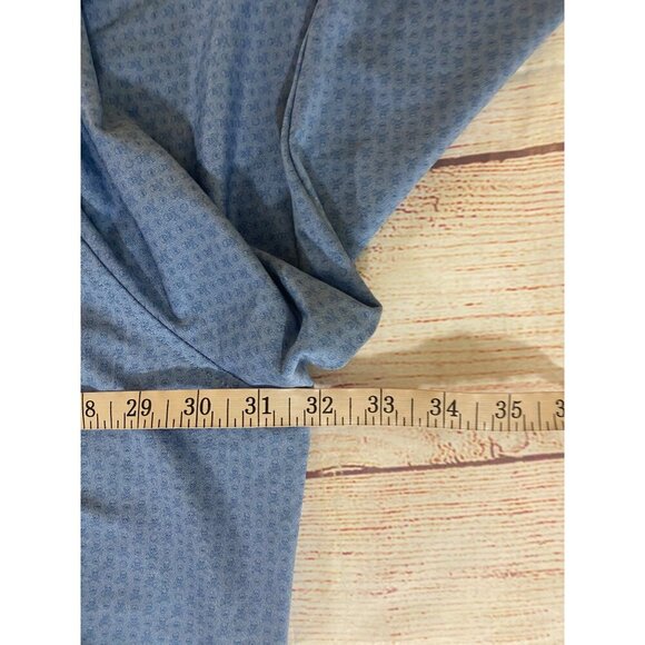 Peter Millar Men's Blue Mini Skull Print Long Sleeve Sweater - 4XT - Picture 9 of 15